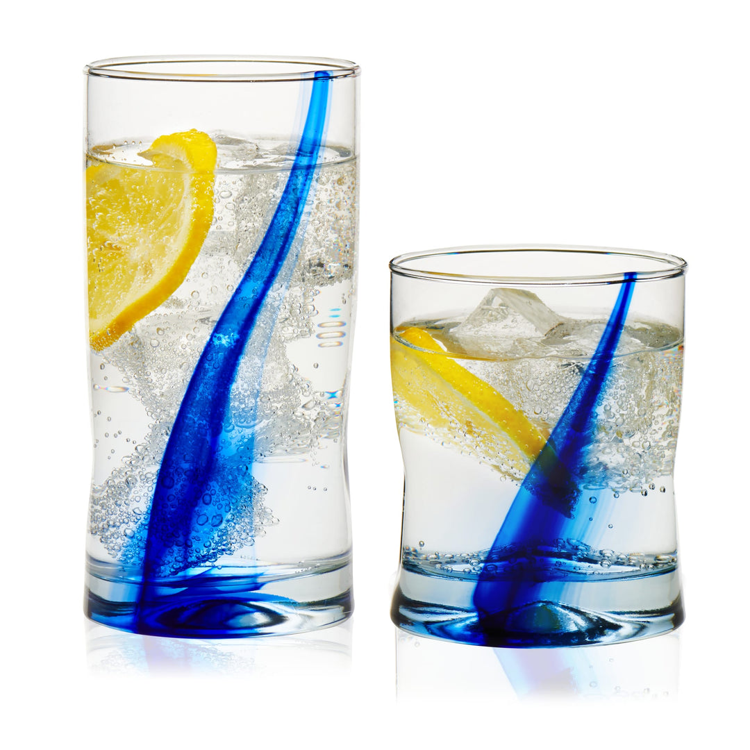 Blue Ribbon Impressions 8-Piece Rocks Glass Set Blue Ribbon Impressions 8-Piece Rocks Glass Set