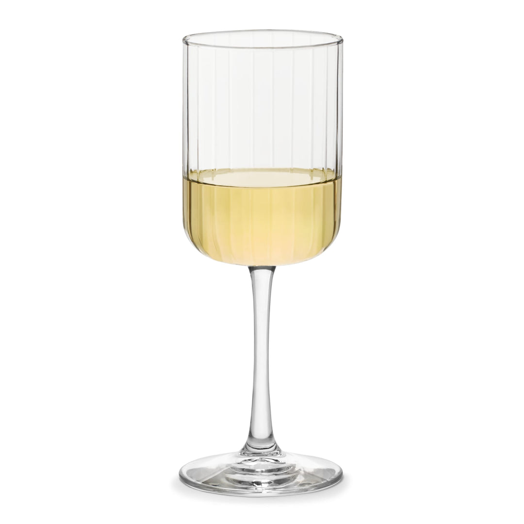 Libbey Paneled All Purpose Wine Glasses, 13.5 ounce, Set of 4