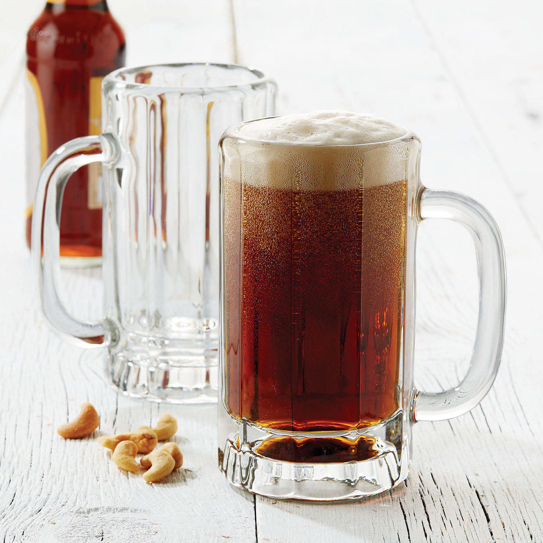 Includes 4, 16-ounce beer mugs