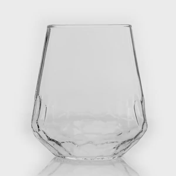Libbey Hammered Stemless All-purpose Wine Glasses, 17-ounce, Set Of 8 :  Target
