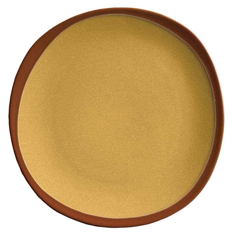 Libbey 922226352 Terracotta 10.75" Dinner Plate, Mustard Seed, 12/Case